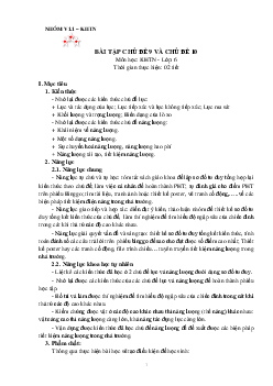 Bài tập chủ đề 9 và 10 | Bài giảng KHTN 6 | Cánh diều