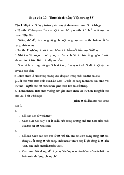 Soạn bài Thực hành tiếng Việt trang 58 - Kết nối tri thức Ngữ văn lớp 10