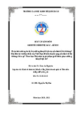 Bài Tập Lớn Phân Tích Nền Kinh Tế Việt Nam | Môn Kinh tế chính trị Mác-Lênin - Đại học Kinh Tế Quốc Dân