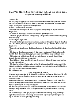 Soạn Văn 8 Bài 6: Tình yêu Tổ Quốc | Nghe và tóm tắt nội dung thuyết trình của người khác | Chân trời sáng tạo