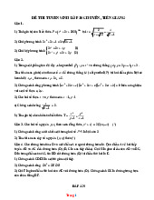 Đề Thi Tuyển Sinh 10 Toán Chuyên Sở GD Tiền Giang 2025-2026 Có Đáp Án