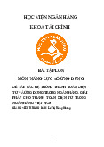 Bài tập lớn: Các hệ thống thanh toán điện tử và ứng dụng trong ngân hàng môn Năng lực số ứng dụng | Học viện Ngân hàng