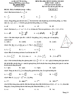 Đề học kì 2 Toán 11 năm 2022 – 2023 trường THPT Phan Châu Trinh – Đà Nẵng
