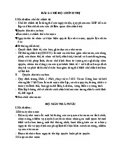 Bài 2 chế độ chính trị môn Luật hành chính | Trường đại học Mở Hà Nội