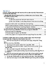 Nội dung ôn tập LSĐ/ Trường đại học Nguyễn Tất Thành