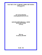 Đề cương môn Kinh tế chính trị Mác – Lenin | Học viện Công Nghệ Bưu Chính Viễn Thông