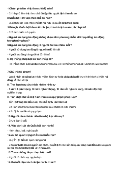 Đề cương ôn tập | Pháp luật đại cương | Đại học Khoa học Xã hội và Nhân văn, Đại học Quốc gia Thành phố HCM