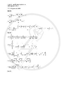 Hướng dẫn giải bài tập đề cương chương 2 - 3 môn Giải tích 1