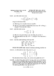 Đề thi kết thúc học phần môn Lý thuyết ma trận | Đại học Sư Phạm Hà Nội