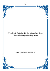 Tư tưởng Hồ Chí Minh về xây dựng Nhà nước trong sạch, vững mạnh | Môn Tư tưởng Hồ Chí Minh - Đại học Sư phạm Thành phố Hồ Chí Minh
