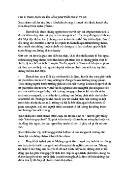 Tài liệu ôn tập | môn Tâm Lý học giáo dục | Đại học sư phạm Hà nội