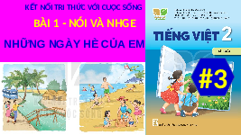 Giáo án điện tử Tiếng Việt 2 Tập 1 Bài 1 Kết nối tri thức: Tôi là học sinh lớp 2 - Nói và nghe: Những ngày hè của em