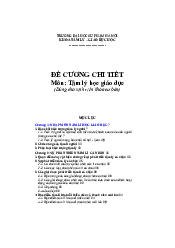 Đề cương ôn tập chi tiết - Tâm lý học giáo dục | Đại học Sư Phạm Hà Nội
