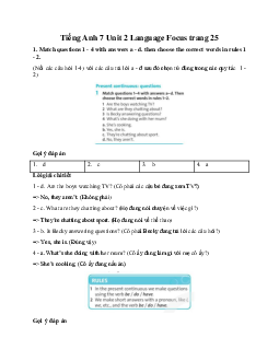 Tiếng Anh 7 Unit 2 Language Focus Friends Plus trang 25