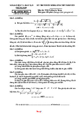 Đề Tuyển Sinh 10 Chuyên Môn Toán Chuyên Sở GD Quảng Nam 2025-2026 Có Đáp Án
