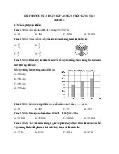 Đề thi học kỳ 2 môn Toán lớp 4 năm học 2024 - 2025 | Bộ sách Chân trời sáng tạo