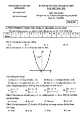 Đề tuyển sinh lớp 10 THPT môn Toán năm 2024 – 2025 sở GD&ĐT Kiên Giang