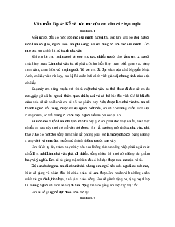 Kể về ước mơ của em | Tập làm văn 4