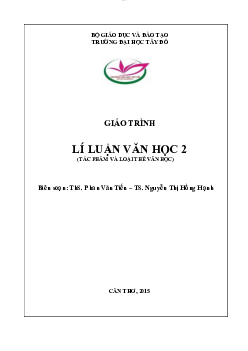Lý luận văn học 2 | Đại học Tây Đô