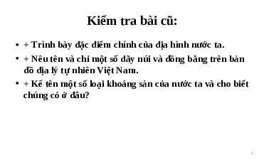 Giáo án điện tử Lịch sử và địa lí  5 Chân trời sáng tạo: khí hậu