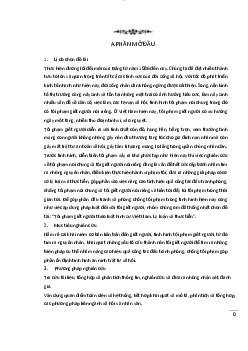 Tiểu luận về Tội phạm giết người