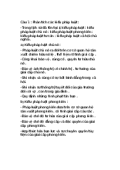 Câu hỏi ôn tập pháp luật đại cương | Trường đại học Lao động - Xã hội