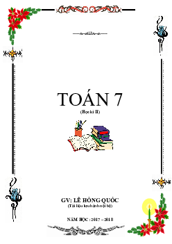 Phân dạng bài tập Toán 7 – Lê Hồng Quốc