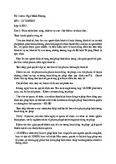 Bài tập Phân tích Viện kiểm sát nhân dân & Tổ chức Chính quyền địa phương môn Luật hiến pháp | Học viện Phụ nữ Việt Nam