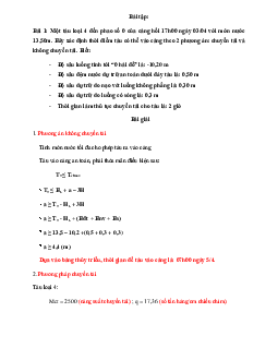 Bài tập phương pháp chuyển tải và không chuyển tải (có đáp án)