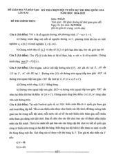 Đề chọn đội tuyển thi HSG QG môn Toán THPT năm 2024 – 2025 sở GD&ĐT Lào Cai