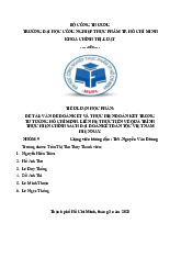 Tiểu luận về Đoàn kết và thực hiện đoàn kết môn Tư tưởng Hồ Chí Minh | Đại học Công nghiệp Thực phẩm Thành phố Hồ Chí Minh
