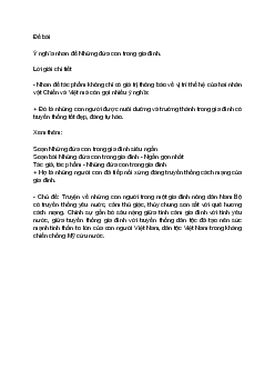 Ý nghĩa nhan đề Những đứa con trong gia đình | Văn mẫu lớp 12