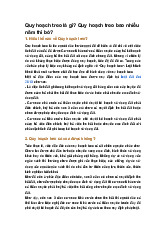 Quy hoạch treo là gì? Quy hoạch treo bao nhiều năm thì bỏ?