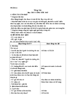 Giáo án Tiếng Việt lớp 4 Tuần 14 | Kết nối tri thức