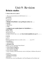 Unit 9- Revision môn Tiếng Anh  | Học viện Nông nghiệp Việt Nam