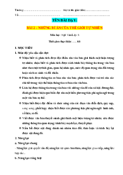 Giáo án Ngữ văn 8 Chân trời sáng tạo bài 2 Những bí ẩn của thế giới tự nhiên
