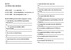 Bài tập câu tường thuật bị động | Trường Đại học Khoa Học Xã Hội và Nhân Văn, Đại học Quốc gia Hà Nội