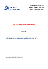 Có Nên Cho Trẻ Em Sử Dụng Sữa Tươi | Đề án Cuối Kỳ Tư duy phản biện