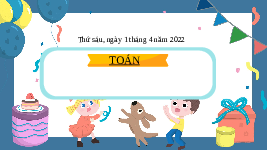 Giáo án điện tử Toán 2 Chương 3 Cánh diều: Khối trụ, khối cầu