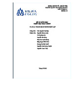 BÁO CÁO THAM QUAN DINH ĐỘC LẬP - NHÓM 10 - MÔN TRIẾT HỌC MÁC-LÊNIN