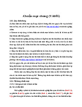 Chuẩn mực chung đã chuyển đổi - Kế toán | Đại học Mở Hà Nội