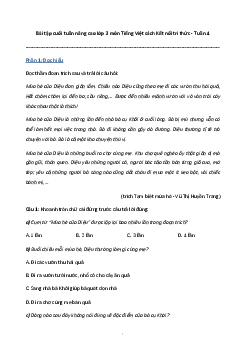 Phiếu bài tập cuối tuần lớp 3 môn Tiếng Việt Tuần 4 (Nâng cao) | Kết nối tri thức