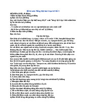 Bộ đề ôn thi Tiếng Việt lớp 3 học kì 1 Kết nối tri thức