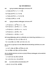 Bài tập Chương 3: Không gian véc tơ và tổ hợp tuyến tính môn Toán cao cấp 2 | Học viện Công Nghệ Bưu Chính Viễn Thông