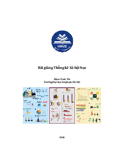 Bài giảng: Giới thiệu về Thống kê xã hội học | Đại học Sư phạm Hà Nội