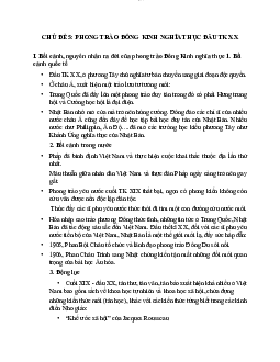 Phòng trào đông kinh nghĩa thục | Đại học Sư Phạm Hà Nội