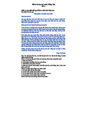 Ôn Thi Học Kỳ 1 Môn Tiếng Việt - LSD 1