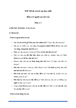 Bài văn tả mẹ | Tập làm văn lớp 5