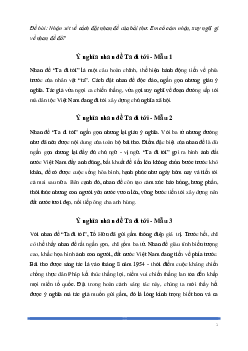 Văn mẫu Ngữ Văn lớp 8: Ý nghĩa nhan đề Ta đi tới (3 mẫu) | Kết nối tri thức