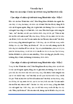 Văn mẫu lớp 6: Đoạn văn cảm nhận về nhân vật trữ tình trong bài Đánh thức trầu (2 mẫu) - Chân Trời Sáng Tạo